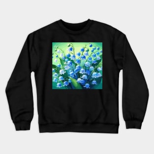 Blue Lily of The Valley Crewneck Sweatshirt